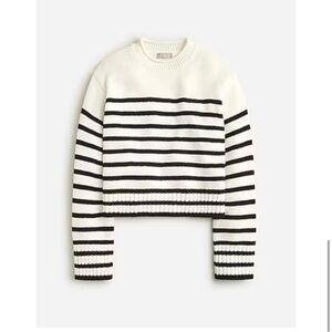 J. Crew Black and White Striped Sweater